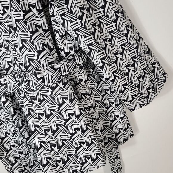 Style & Co double breasted black & white pea coat - Picture 8 of 12